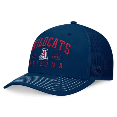 Top Of The World Navy Arizona Wildcats Carson Trucker Adjustable Hat In Trd Nvy