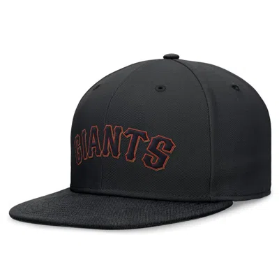 Nike Black San Francisco Giants Evergreen Performance Fitted Hat In Black