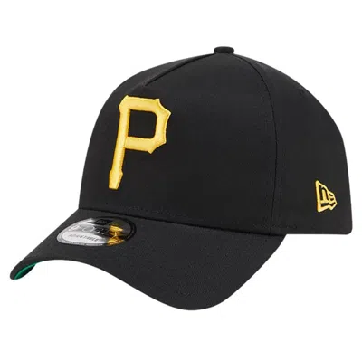 New Era Black Pittsburgh Pirates Team Color A-frame 9forty Adjustable Hat
