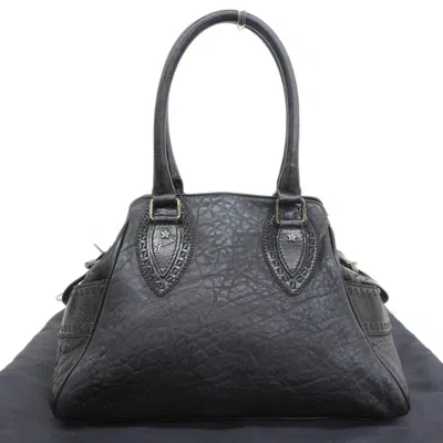 Fendi Etniko Black Leather Tote Bag ()