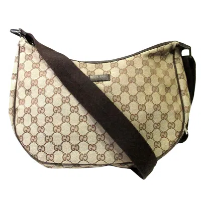 Gucci Gg Canvas Brown Canvas Shoulder Bag ()