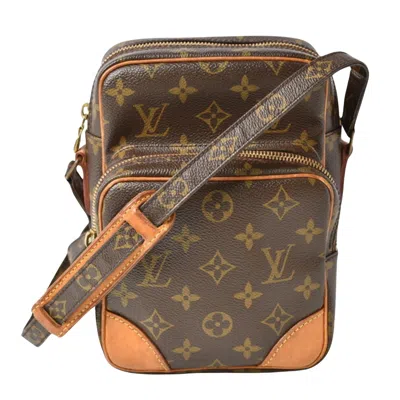 Pre-owned Louis Vuitton Amazone Brown Canvas Shoulder Bag ()