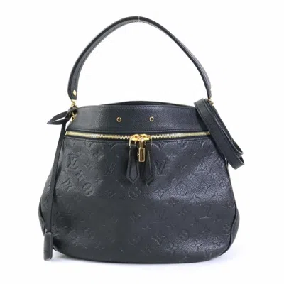 Pre-owned Louis Vuitton Spontini Black Leather Shoulder Bag ()
