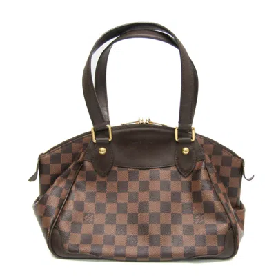 Pre-owned Louis Vuitton Verona Brown Canvas Shoulder Bag ()
