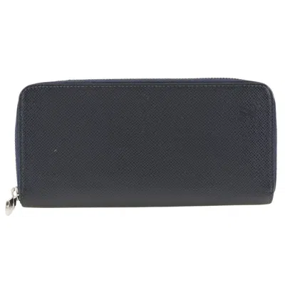 Pre-owned Louis Vuitton Zippy Wallet Vertical Black Leather Wallet  ()