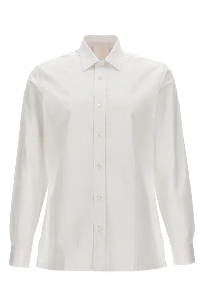 Givenchy Logo Embroidery Shirt In White