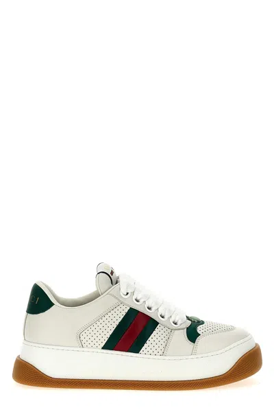 Gucci Web Screener Trainer In White