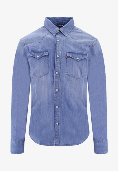 Levi's Barstow Western Denim Shirt In Blue