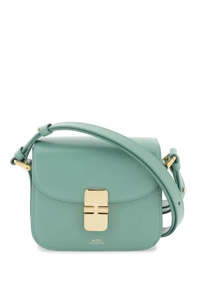 A.p.c. Grace Mini Shoulder Bag In Green