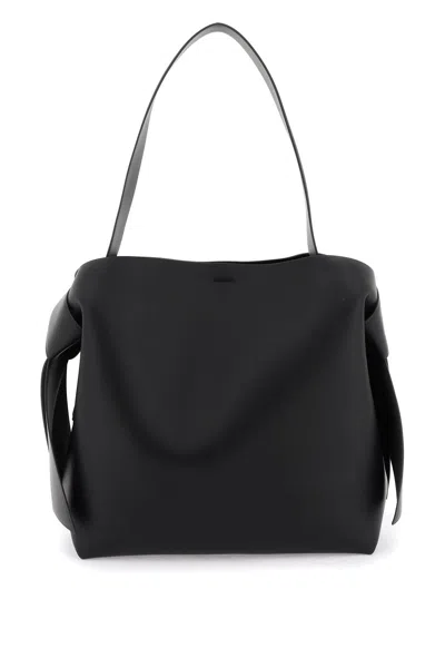 Acne Studios Womens Black Musubi Midi Leather Shoulder Bag