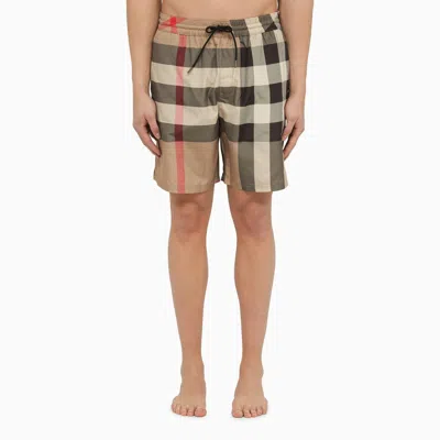 Burberry | Checked Swim Shorts Archive Beige
