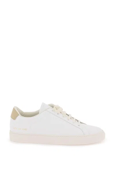 Common Projects Retro Bumpy Sneaker Shoes In White,beige