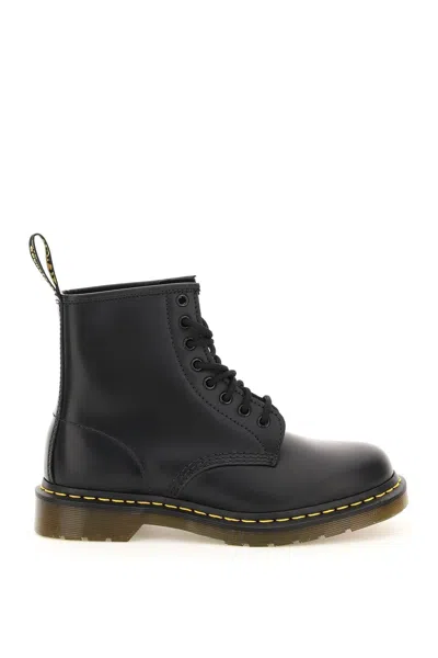 Dr. Martens' Dr.martens 1460 Smooth Leather Combat Boots In Black