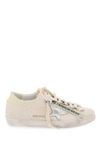 Golden Goose Super Star Canvas And Leather Sneakers In Multicolor