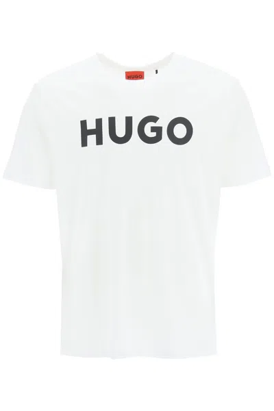 Hugo Dulivio Logo T-shirt In White