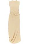 Lemaire Twisted Jersey Maxi Dress In Mixed Colours