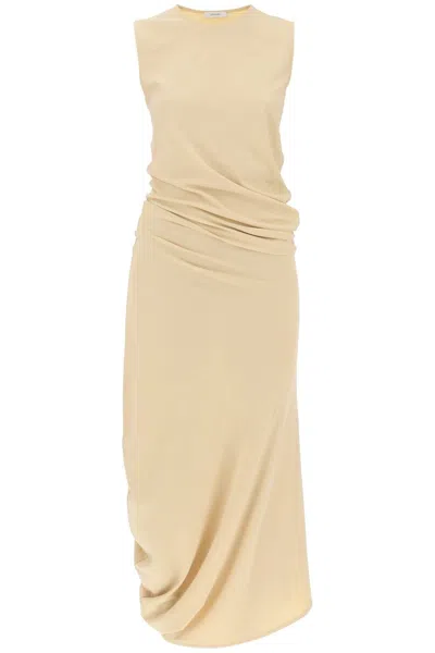 Lemaire Twisted Jersey Maxi Dress In Mixed Colours