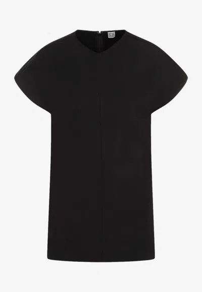 Totême Cap-sleeve Top In Black