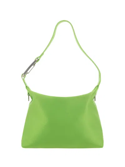 Eéra Slim Moon Satin Mini Bag In Green