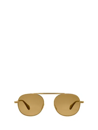 Garrett Leight Sunglasses In Gold-douglas Fir/flat Pure Maple