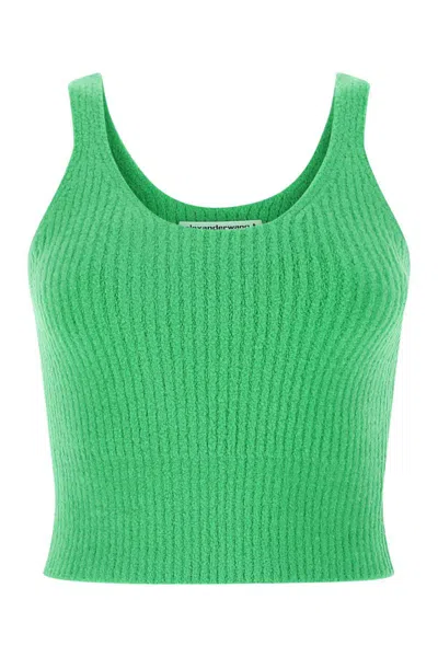 Alexander Wang T T By Alexander Wang Round Neck Knitted Tank Top In 310