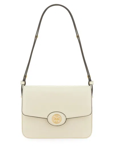 Tory Burch Robinson Shoulder Bag In White