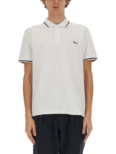 Woolrich Polo With Logo In White