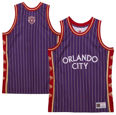 Mitchell & Ness Mitchell Ness Men's Purple Orlando City Sc 10th Anniversary Swingman Basketball Jersey