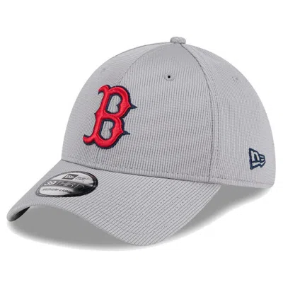 New Era Gray Boston Red Sox Active Pivot 39thirty Flex Hat