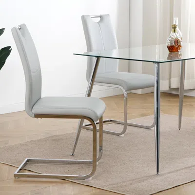 Simplie Fun Modern Dining Chairs In White