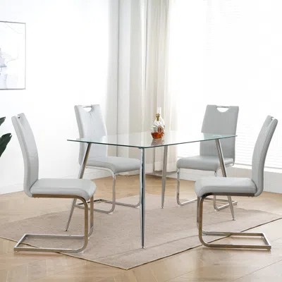 Simplie Fun Modern Dining Chairs In White