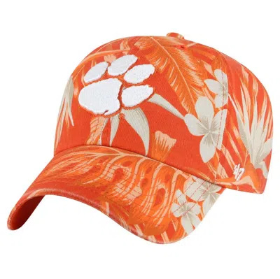 47 ' Orange Clemson Tigers Tropicalia Clean Up Adjustable Hat
