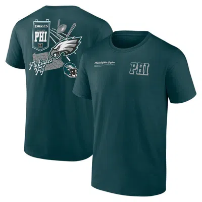 Fanatics Branded Midnight Green Philadelphia Eagles Split Zone T-shirt