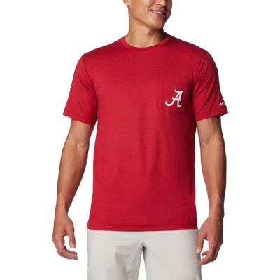 Columbia Crimson Alabama Crimson Tide Tech Trail Omni-wick T-shirt