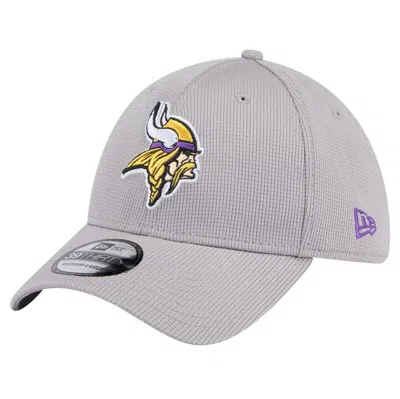 New Era Gray Minnesota Vikings Active 39thirty Flex Hat