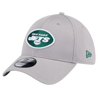 New Era Gray New York Jets Active 39thirty Flex Hat