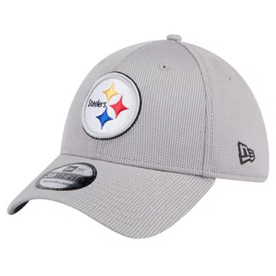 New Era Gray Pittsburgh Steelers Active 39thirty Flex Hat