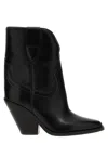 Isabel Marant Suede Leyane Ankle Boots 90 In Black
