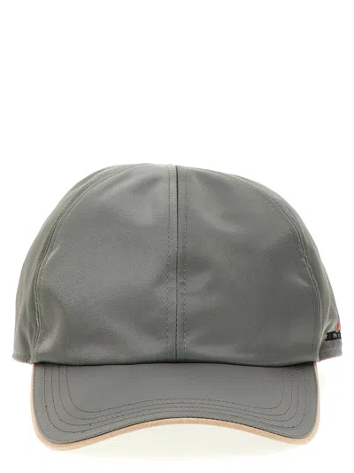 Kiton Logo Embroidery Cap Hats In Grey