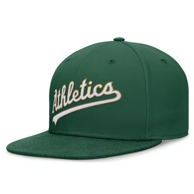 Nike Green Oakland Athletics Evergreen Performance Fitted Hat