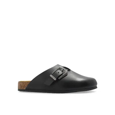 Saint Laurent Slippers In Black