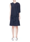 STELLA MCCARTNEY 'Emmanuelle' sleeve overlay silk crepe dress