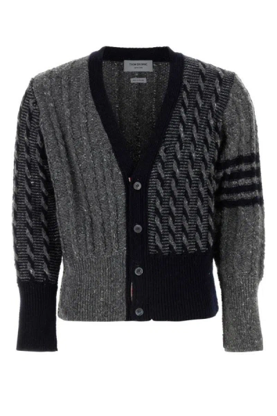 Thom Browne Man Multicolor Wool Blend Cardigan