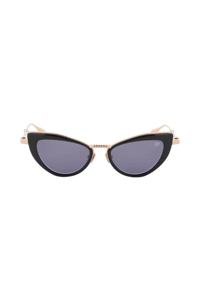 Valentino Cat-eye Sunglasses With Stud Women In Black