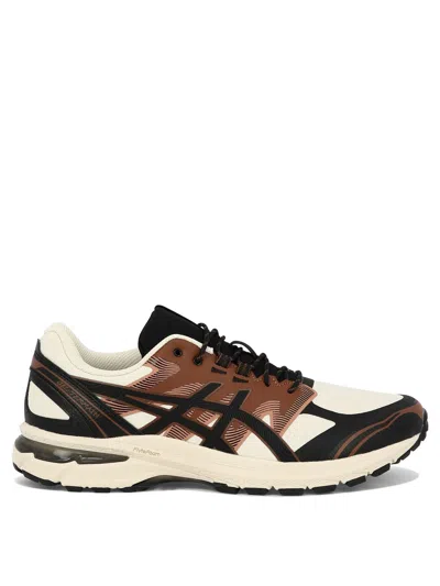 Asics Gel-terrain Sportstyle Sneakers In Vanilla/black, Men's At Urban Outfitters In Brown