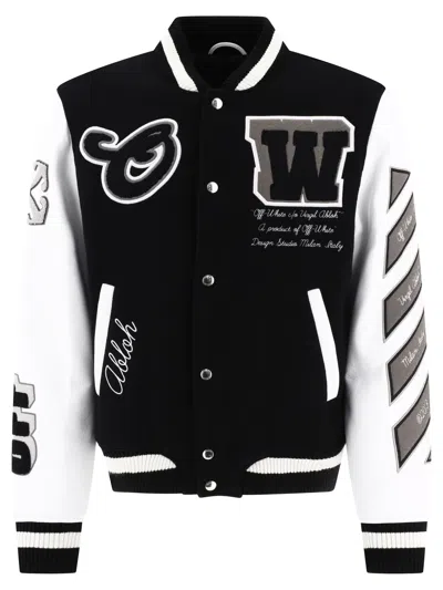 Off-white Off White "lea" Bomber Jacket In Black  