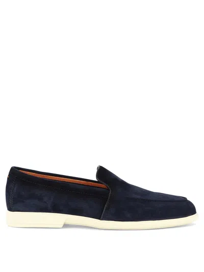 Santoni Malibu Loafers In Blue