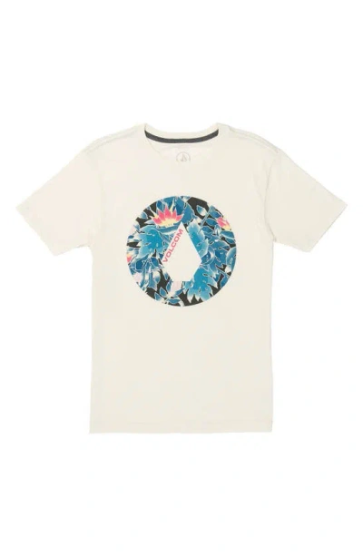 Volcom Kids' Fill It Up Cotton Blend Graphic T-shirt In Ofh