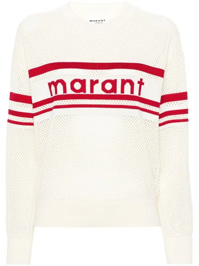 Isabel Marant Étoile Arwen Openwork Sweater In Brown