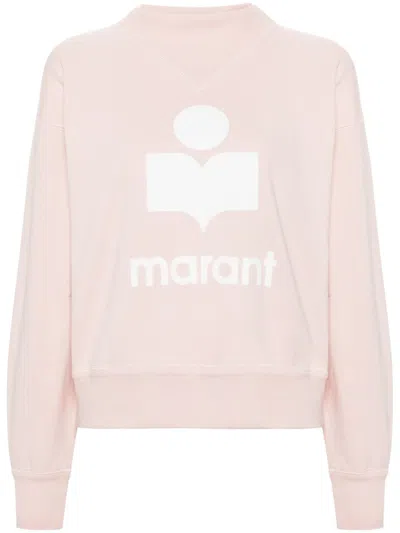 Isabel Marant Étoile Moby Sweatshirt With Print In Pink & Purple